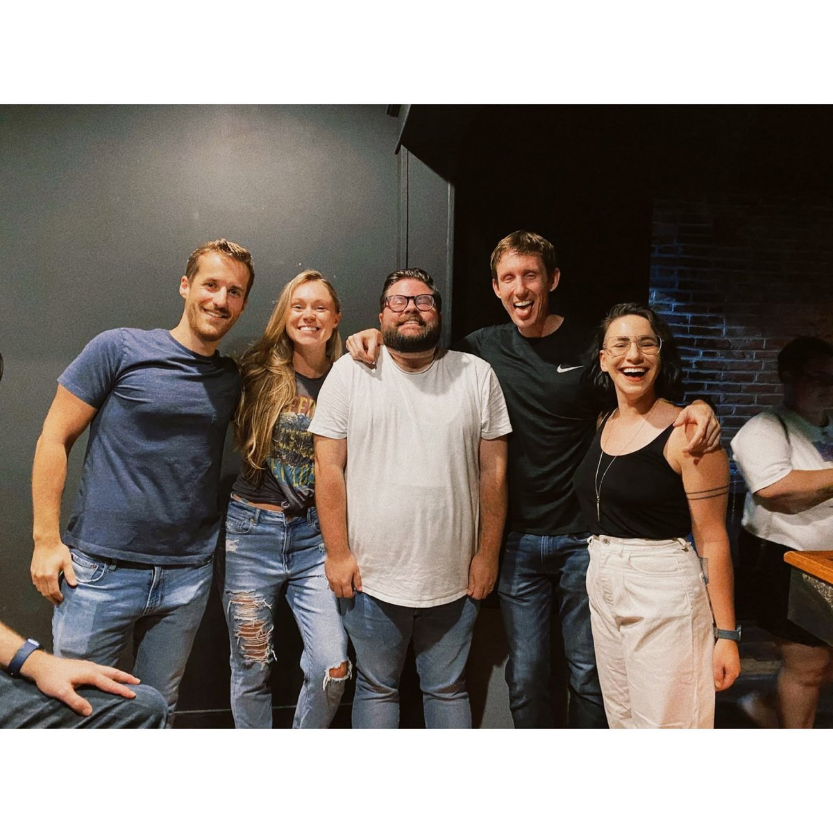 TophsterOven's tweet photo. My improv team is like super attractive. #MouthStuff https://t.co/bCGKs6B63Q