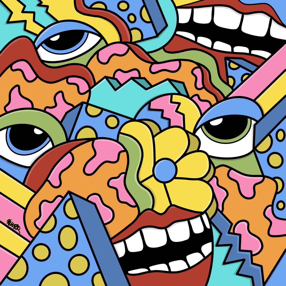 🚨GIVEAWAY🚨
Enter to win this 1/1 piece: "Mixed Up and Confused"
Winner announced  10/22 9 PM EST
To Enter:
1⃣ Must be following <a href="/hunterogeneous/">hunterogeneous</a> 
2⃣ Like and RT this tweet
3⃣ Tag two friends below 

#NFTs #NFTGiveaway #nftart #NFTartist #cryptoart