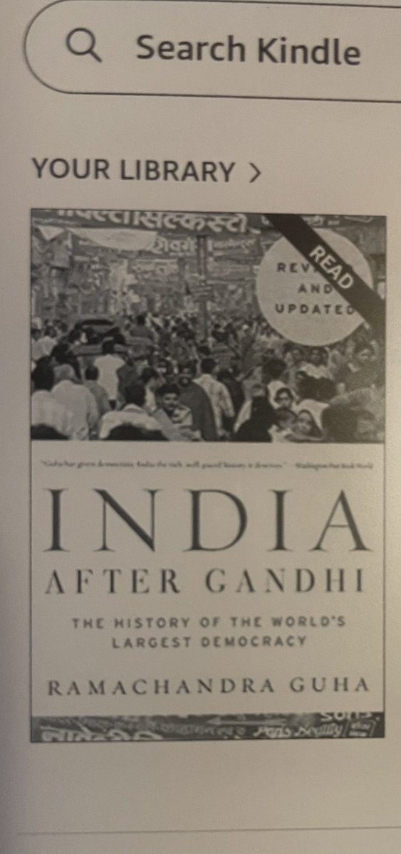 IsJustThinking's tweet photo. A sweeping tale of a land so diverse and divine @Ram_Guha’s #IndiaAfterGandhi #marathonread #whatareyoureading #whatsonyourkindle #whatsonyourlist ? https://t.co/pc1W5R8bDU