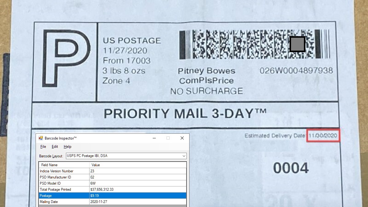 PostageAuditor's tweet photo. USPS Postage Reseller NSA Report
Pitney Bowes
Priority Mail, 4 lb - Zone 4
Mailing Date: 11/27/2020
NSA Price: $9.19
Published Price: $9.47
Reseller Profit: $0.28 (3%) https://t.co/Hus2WiDjbT