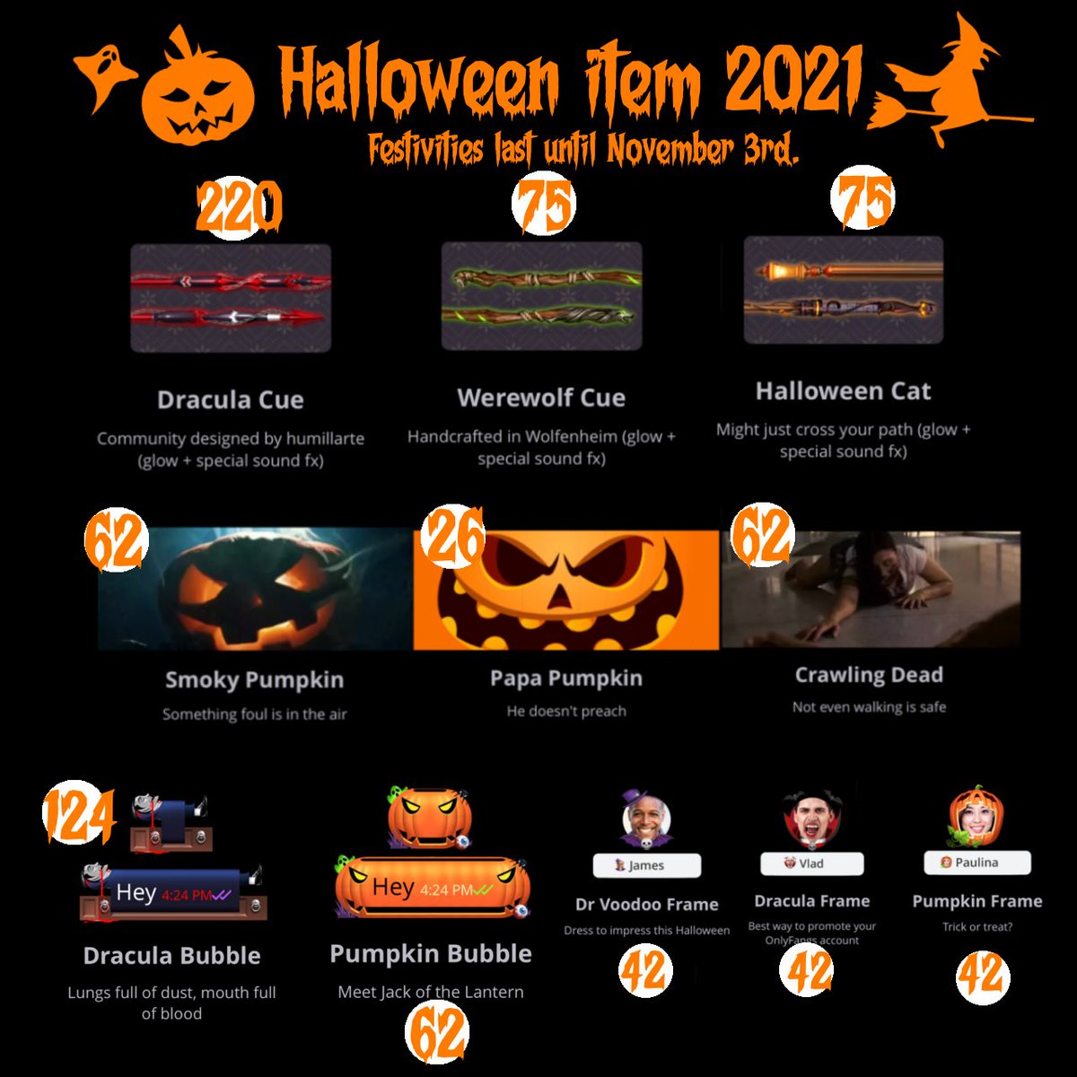 ✴︎ Halloween is Here 🧛🏻‍♀️✨🎃

( หมดเขตวันที่ 3 พฤศจิกายน 2564 )