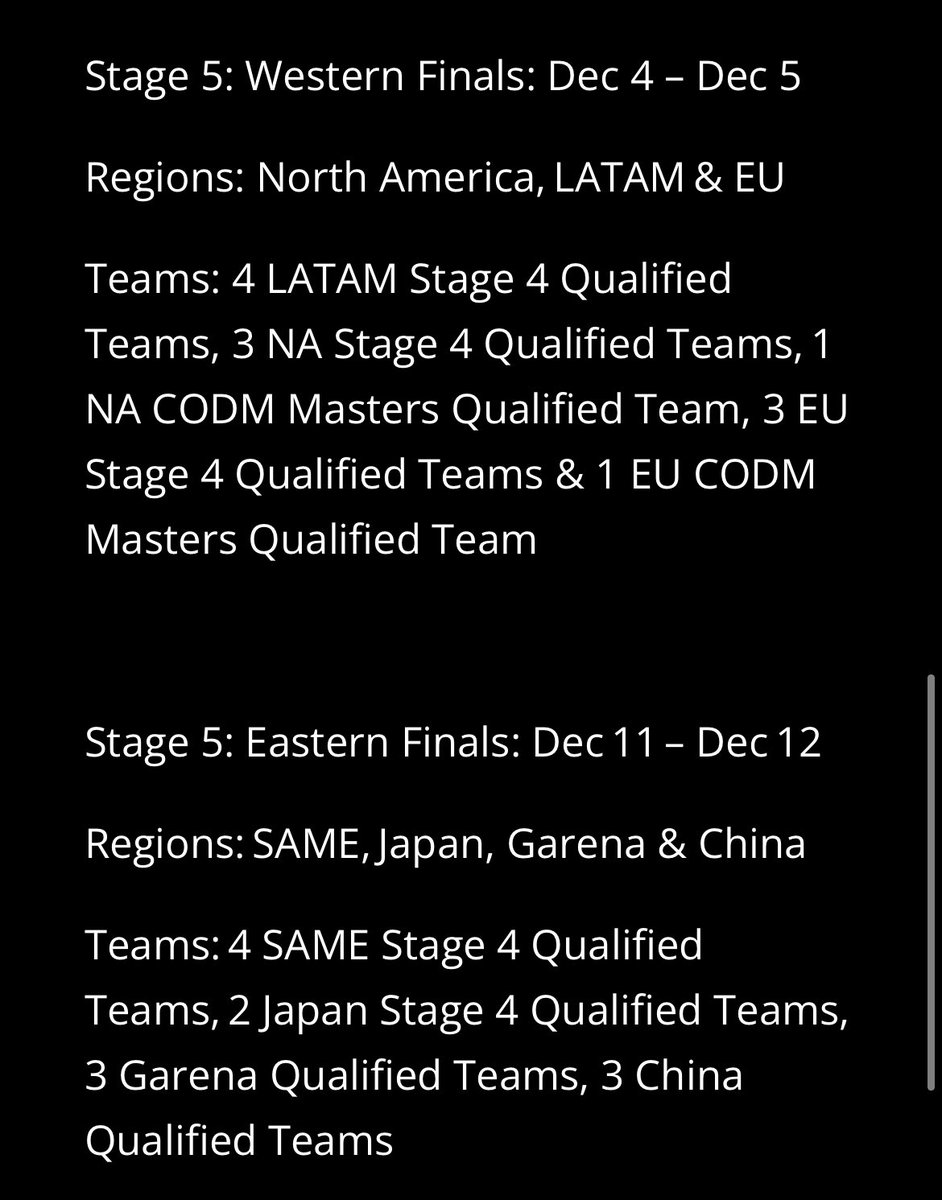 CoDMobileSports's tweet photo. Regional breakdown: https://t.co/2LO6cAFtvh