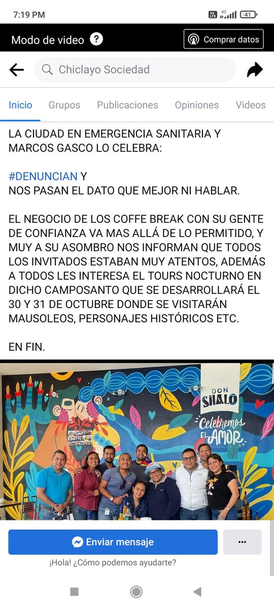 NitramLeafar39's tweet photo. Que pena con mi #Chiclayo tener estas Autoridades mediocres que solo buscan su bienestar  deberían investigar  a todos los que salen en la foto ..@ContraloriaPeru  @FiscaliaPeru https://t.co/ZsZVz6i4vh