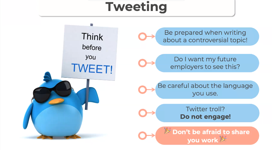AstroLauraD's tweet photo. Some handing twitter tips from @NataLazzza in the fab "Tweet To Boost Your Research Career?" workshop for ECRs this morning!
#ECRchat #CSIROResearch https://t.co/H3ioufuciL