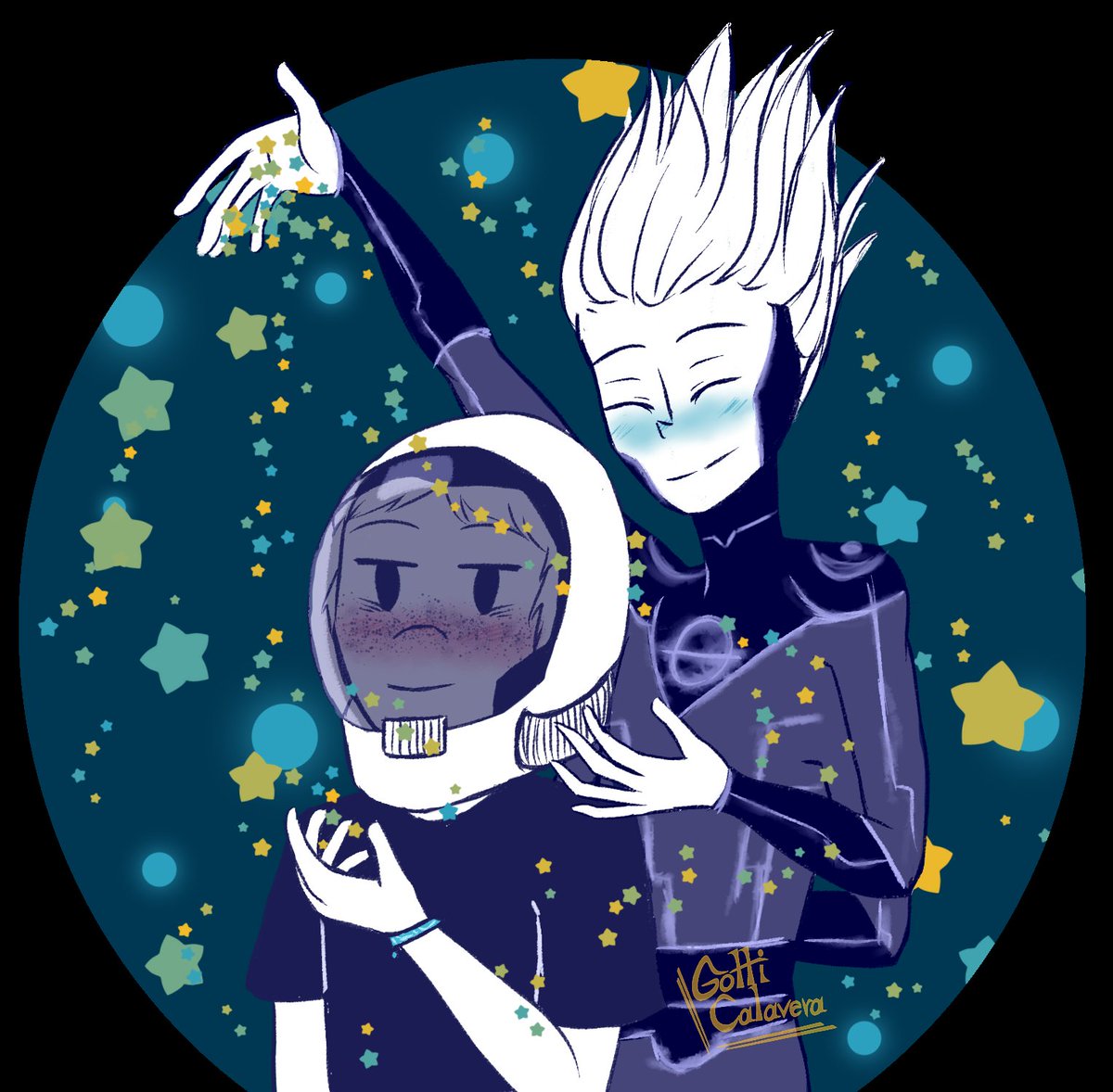 GottiCalavera's tweet photo. [Día 1: Estrellas]
Dibujos del space camp week en el participe en Tumblr.
.
.
.
#kreamus #spacecamp #kreltarron #seamusjohnson #krelxseamus #seamusxkrel #toafanart #3below #3belowtoa #talesofarcadia https://t.co/vQ74tL09XQ