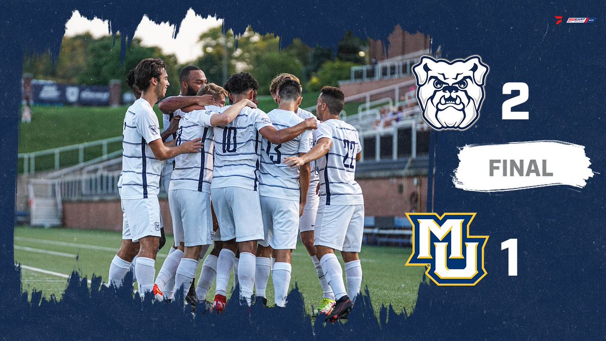 ButlerMSoccer's tweet photo. THAT'S GAME! Quint Breitkreuz with the goal! Dawgs win in double overtime. #GoDawgs #ButlerWay https://t.co/9t5KPbQiHj