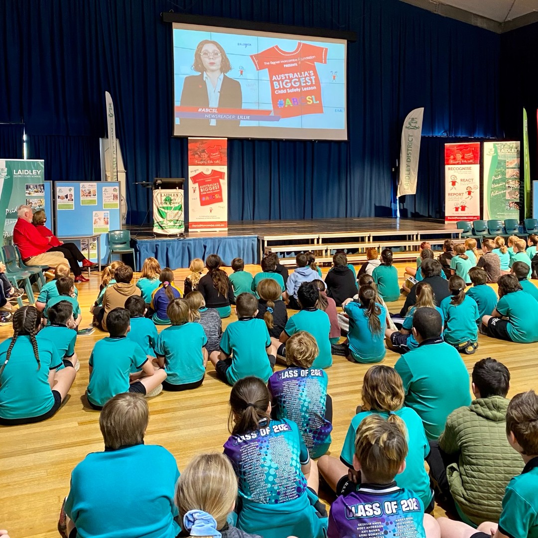 DanielMorcombe's tweet photo. On Day for Daniel, we wear red, educate and donate. Australia’s Biggest Child Safety Lesson is a ready made child safety education resource. View this year’s new videos https://t.co/G9FR7F7Oog for an easy way to learn about personal safety #DayForDaniel #ABCSL #KeepingKidsSafe https://t.co/HRGCxTaceu