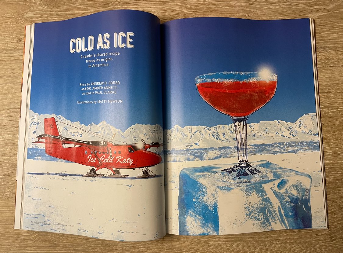 Andrew Corso (@ad_corso) on Twitter photo First Antarctic-themed cocktail out now in <a href="/imbibe/">Imbibe Magazine</a>’s Nov/Dec issue! I had a blast working with their team on the story. Huge thanks to <a href="/BAS_News/">British Antarctic Survey 🐧</a> for the inspiration First Antarctic-themed cocktail out now in <a href="/imbibe/">Imbibe Magazine</a>’s Nov/Dec issue! I had a blast working with their team on the story. Huge thanks to <a href="/BAS_News/">British Antarctic Survey 🐧</a> for the inspiration