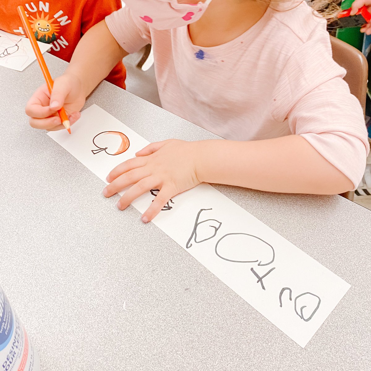 OgdenRoom6's tweet photo. Writing to creating the headings for our birthday board. https://t.co/uOYrd6T5td