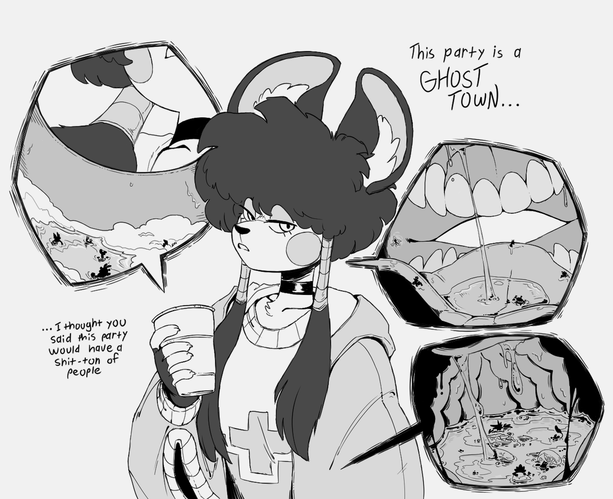 EmmaCat64's tweet photo. You invited Eliza to a party but over half the people you thought were attending are missing. Guess they all had other plans... https://t.co/XlZn0jCte0