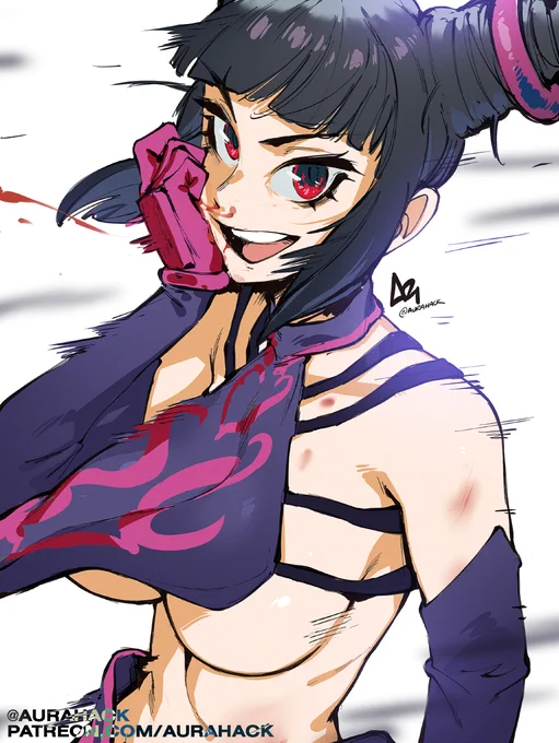 Juri from Street Fighter 🕷️👊 #PatreonSketch 
