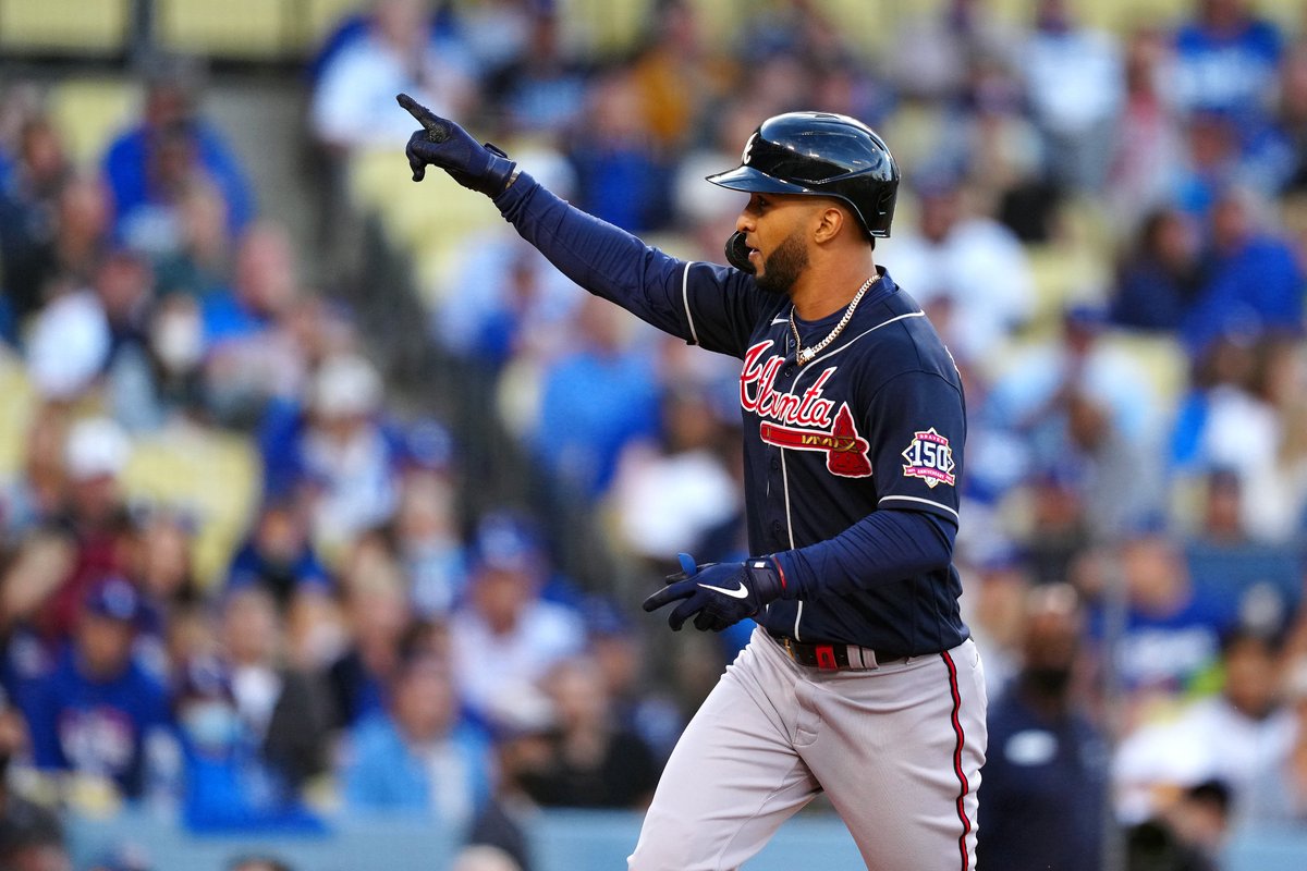 MLBONFOX's tweet photo. Eddie Rosario is just a double away from the cycle tonight 👀

We are in the top of the 5th. https://t.co/uvfDRTdPTD