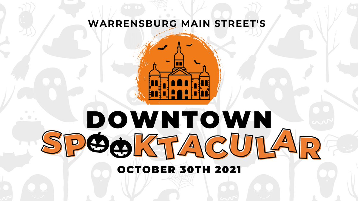 WBurgMainStreet's tweet photo. Join us for some spooooooky fun on October 30th in Downtown Warrensburg around the courthouse from 10am-12pm https://t.co/DzpjkHfIZ8