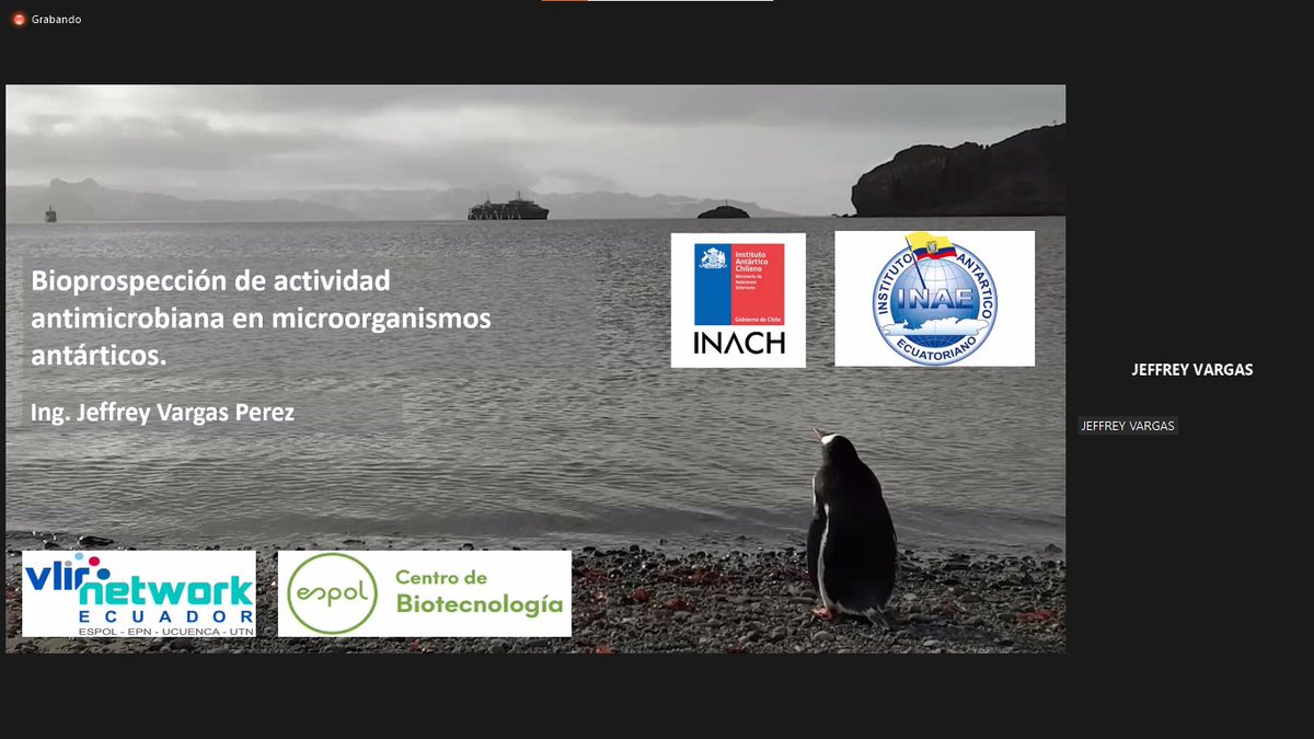 SayaroCGG's tweet photo. #Ciben2021 | En el Simposio Biorrecursos: Prospección y Aprovechamiento. 
 
#Ikiam7AnosDeInvestigacion 

Jeffrey Vargas nos presenta su investigación sobre compuestos antimicrobianos de microrganismos aislados de ambientes extremos https://t.co/dmFeHeMNXU
