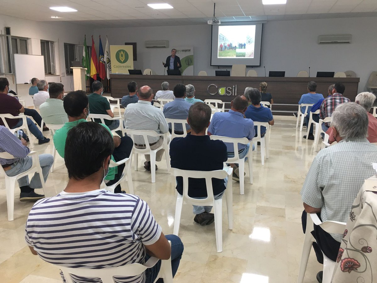 SolisMIgnacio's tweet photo. Gracias al consejo rector y a los socios de la Cooperativa San Isidro Labrador de Marchena (Sevilla) #CASIL por su excelente acogida en la jornada de hoy sobre nuevas variedades de @AgrovegetalSA organizada por #Cocereales https://t.co/QO2O5M3OzT