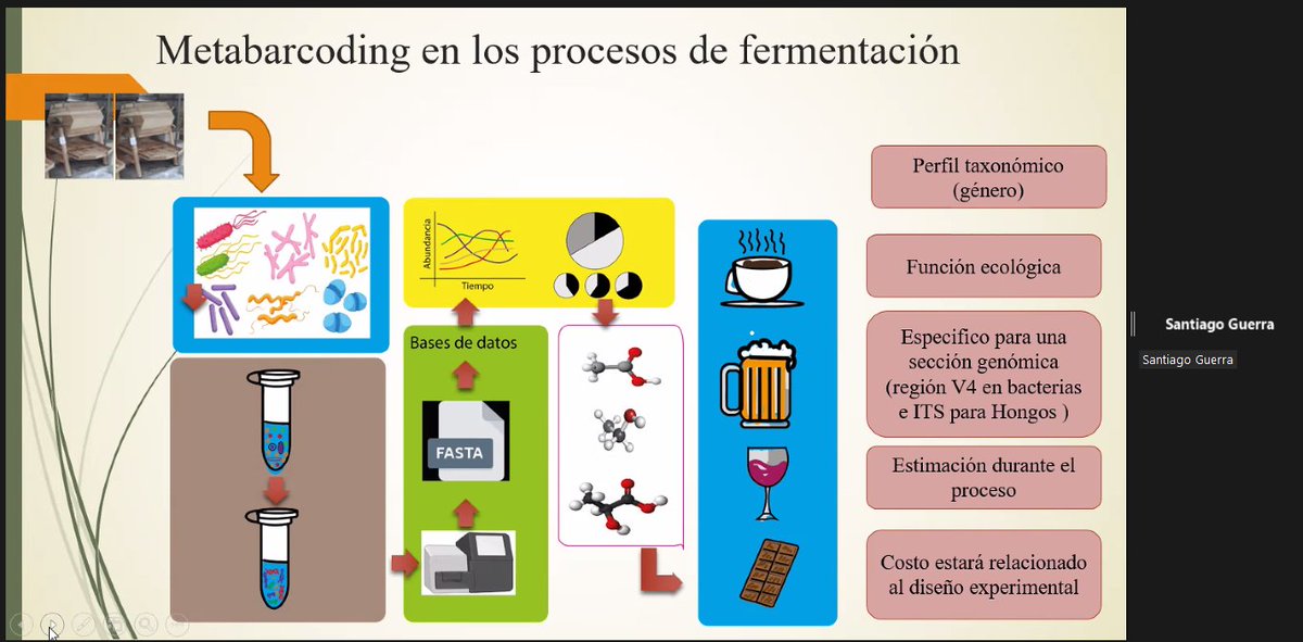 SayaroCGG's tweet photo. #Ciben2021 | En el Simposio Biorrecursos: Prospección y Aprovechamiento. 

#Ikiam7AñosDeInvestigación 

Santiago Guerra nos presenta su investigación sobre diversidad microbiana en reactores hexagonales durante la fermentación de cacao https://t.co/Ro1rOQndQ8