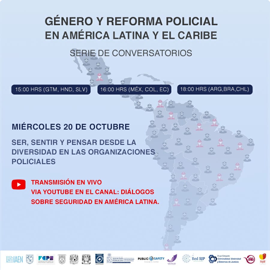 Red_SJP's tweet photo. Estamos en vivo con el 4° panel de la serie Género y Reforma Policial "Ser, sentir y pensar desde la diversidad en las organizaciones policiales" Sigue la transmisión en:  https://t.co/exGQXKQTgU https://t.co/1GfdFw4Yrg
