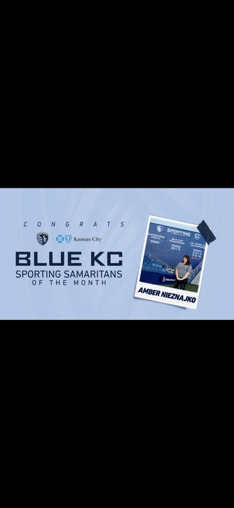 Amber Nieznajko was recently recognized as our <a href="/BlueKC/">Blue KC</a> Sporting Samaritan! She is a teacher at Eastwood Hills Elementary School in Raytown, MO and has been making an impact in the lives of her fourth graders. Congratulations Amber!