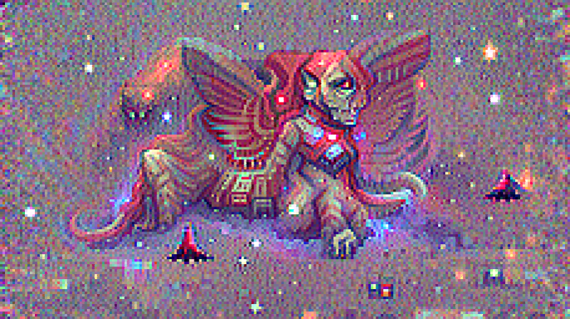 Sneak peek of the day comes with a whitelist raffle! 10 people will be selected by a raffle to receive a whitelist spot! To enter
• Retweet and like this post
• Follow us
That's it! Winners will be selected after 24 hours.
Here's a Red Corrupted Sphinx👀 
#MonsTerra