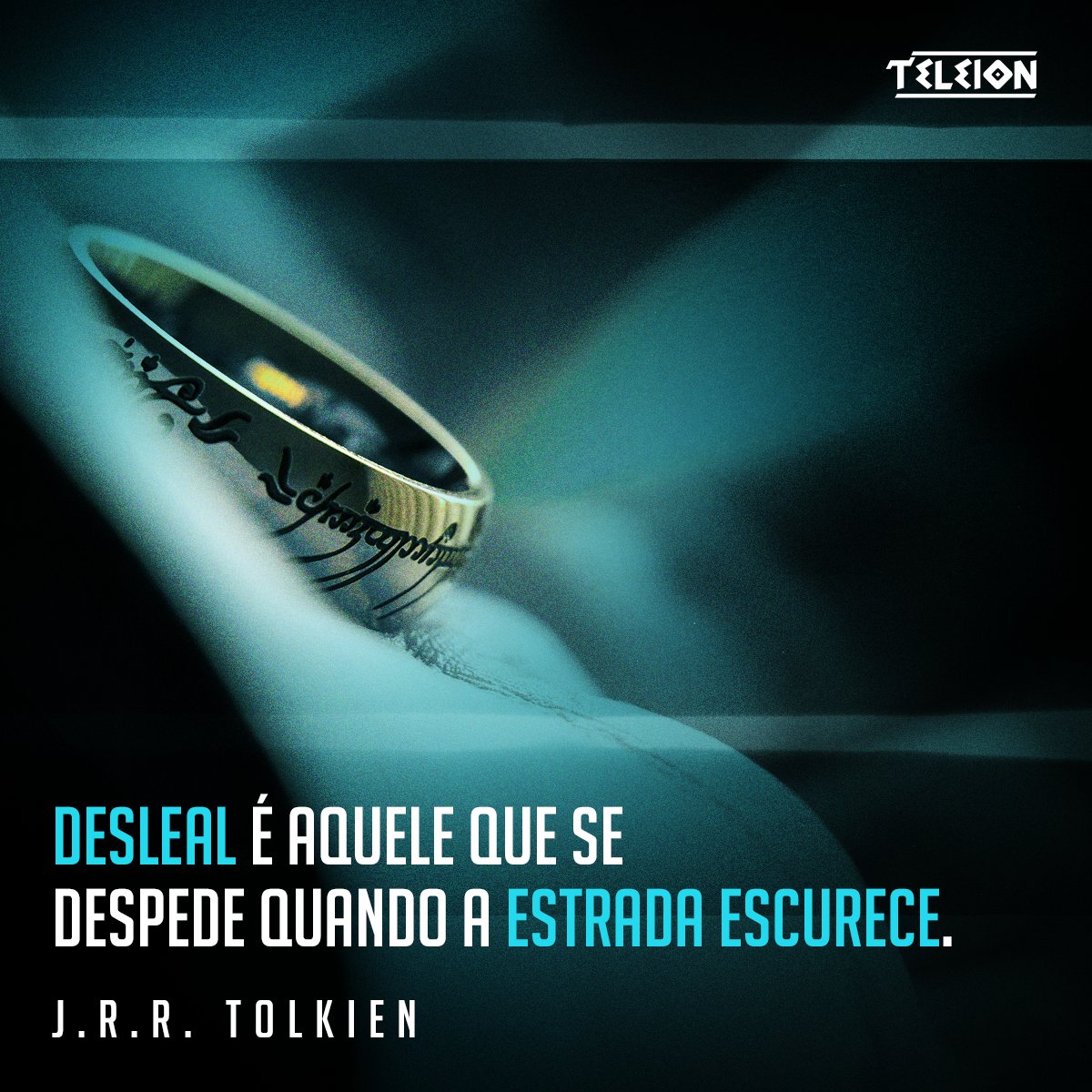 teleion_'s tweet photo. 🔹"Desleal é aquele que se despede quando a estrada escurece."

- J.R.R. Tolkien, A Sociedade do Anel. https://t.co/vLWhZOQJuG
