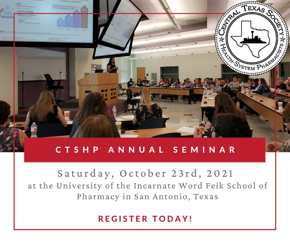 TSHP on Twitter "CTSHP’s Annual Seminar is on SATURDAY. Don’t miss the