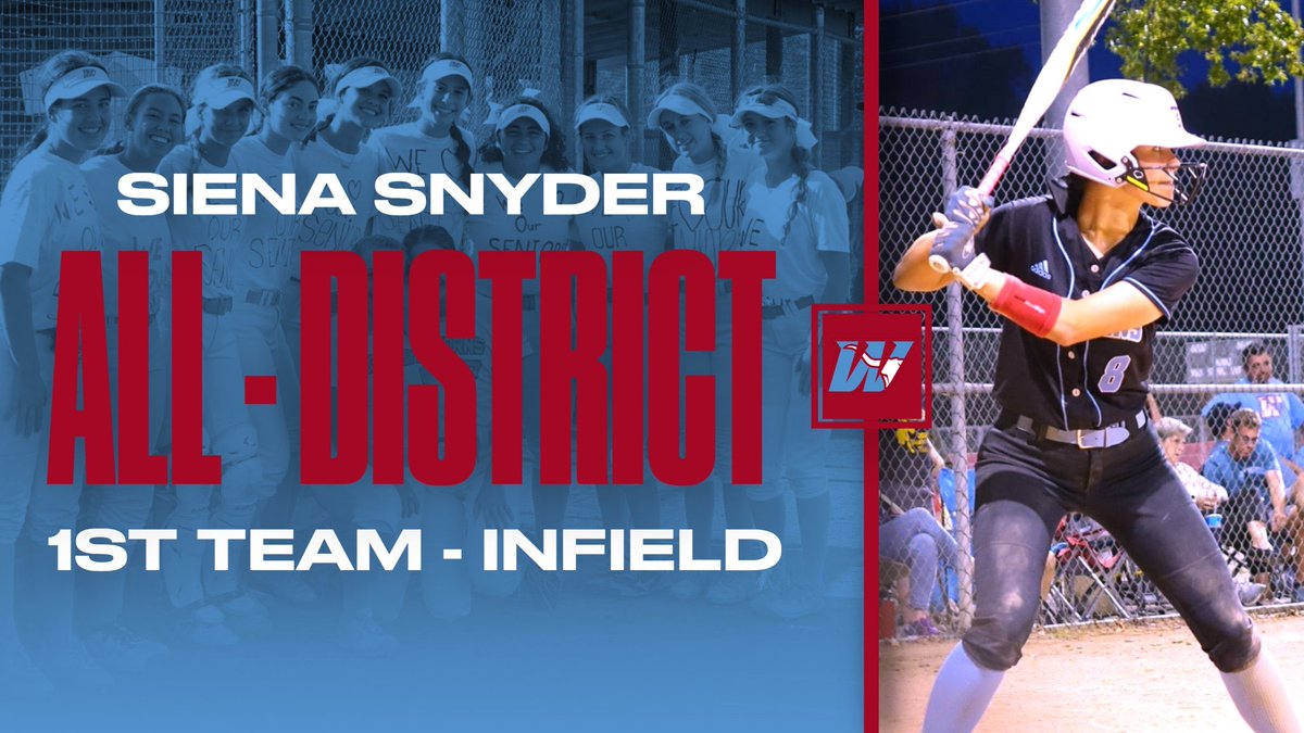 Congrats to <a href="/siena_snyder/">Siena Snyder</a> for her selection as a 1st team all district infielder!
