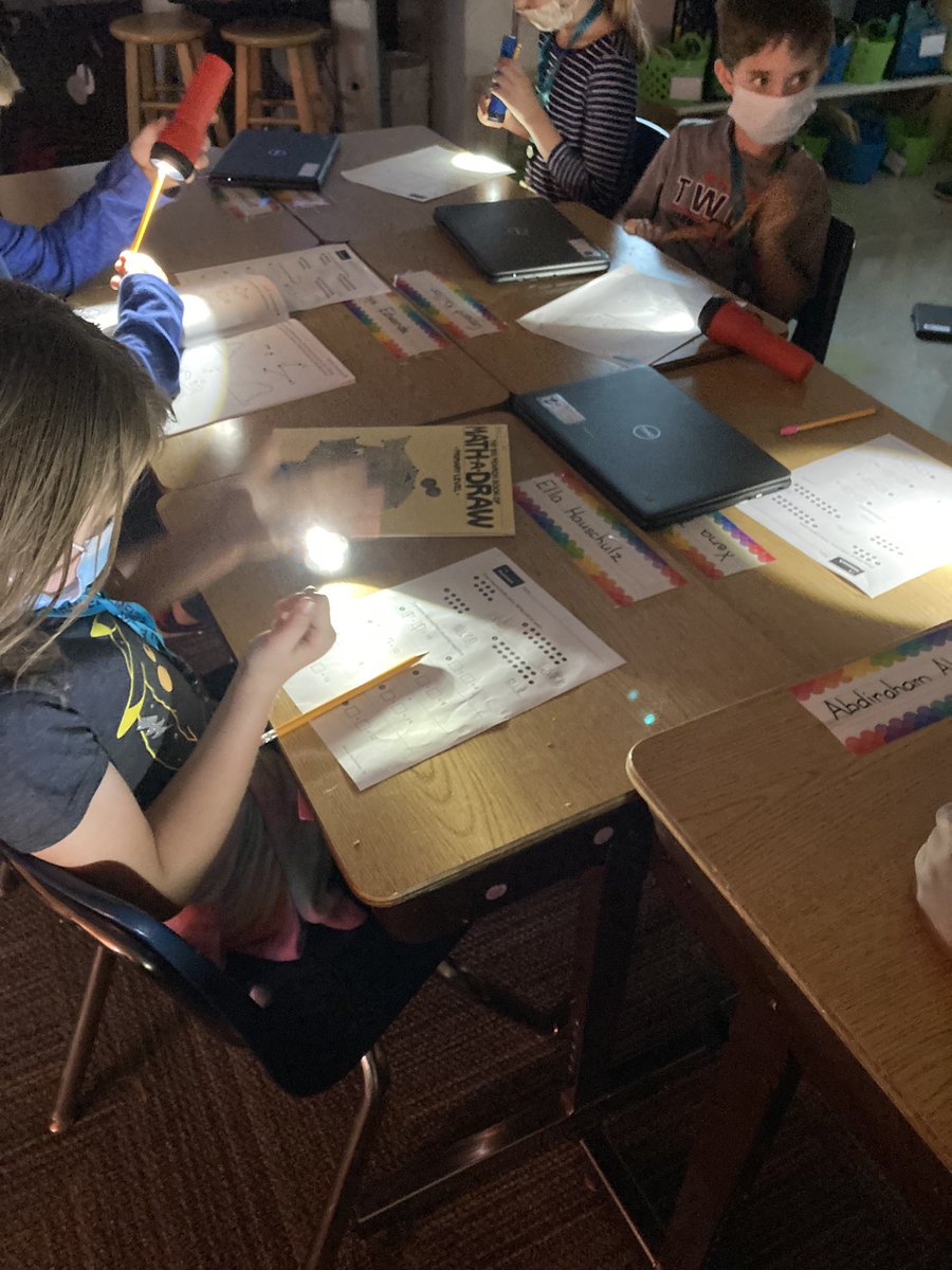 Flashlight math on this rainy, cloudy day!!!!