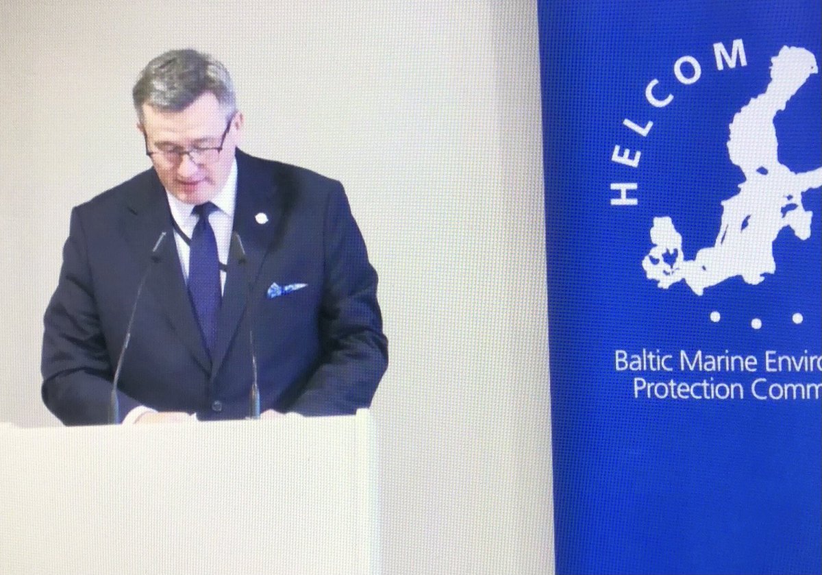 I spoke today at the @HELCOMInfo Ministerial Meeting, where #BalticSeaActionPlan was updated. We enter the decade of action for better future of the #BalticSeaRegion! We must all work together to implement action plans of @CBSSsecretariat, @EUSBSR, @HELCOMInfo, @VASAB_org etc.!