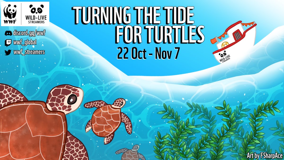 we were invited by @WWF_streamers to help out with a charity to save turtle...