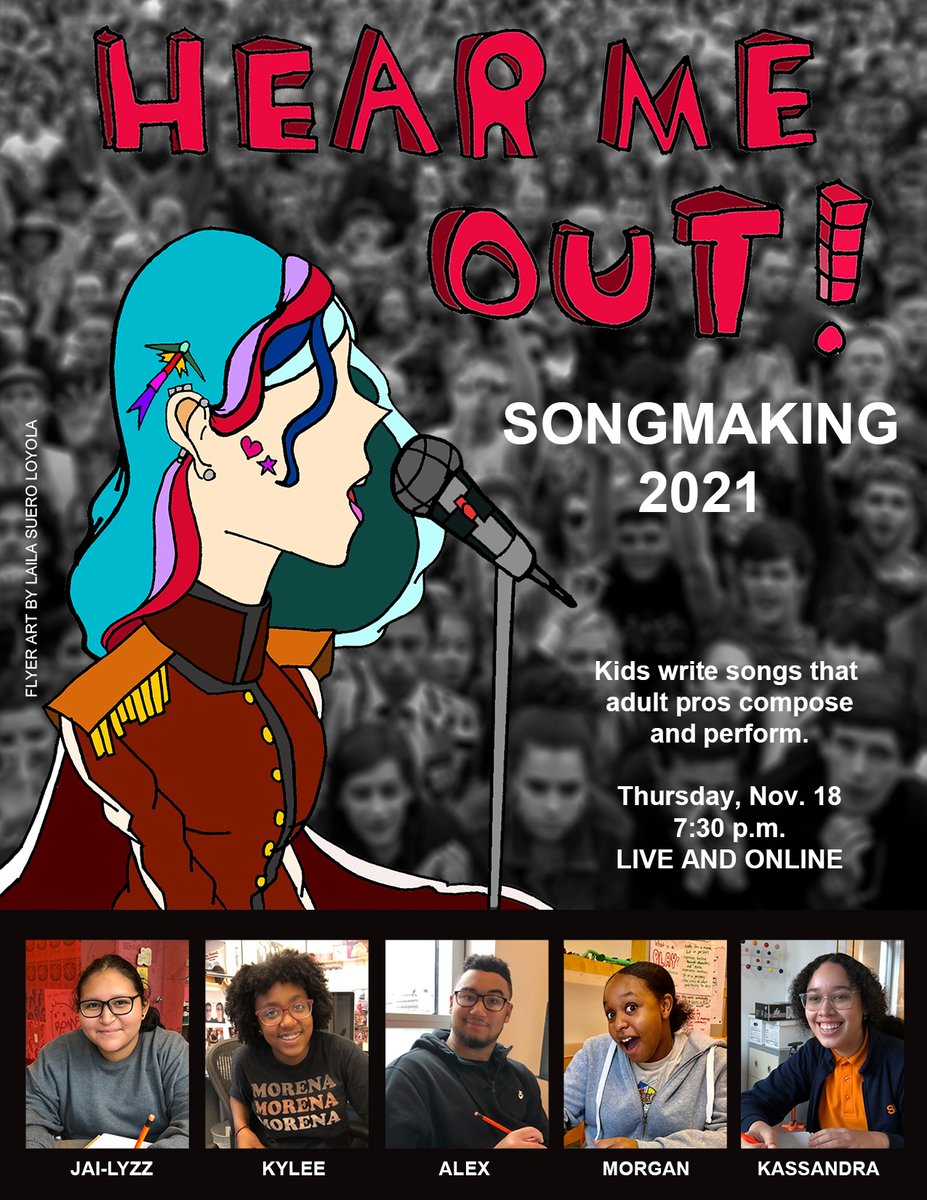 Hear Me Out - Project members create songs for this new concert. Performance available both in-person and streaming on Thursday, November 18, 7:30. And it's Free.mailchi.mp/52project/hear…