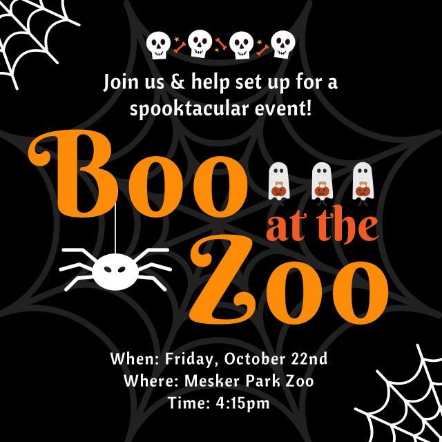 USIPPHC's tweet photo. Volunteer to help set up Boo at the Zoo this Friday (10/22) at 4:15pm! https://t.co/UTIlkVamW4