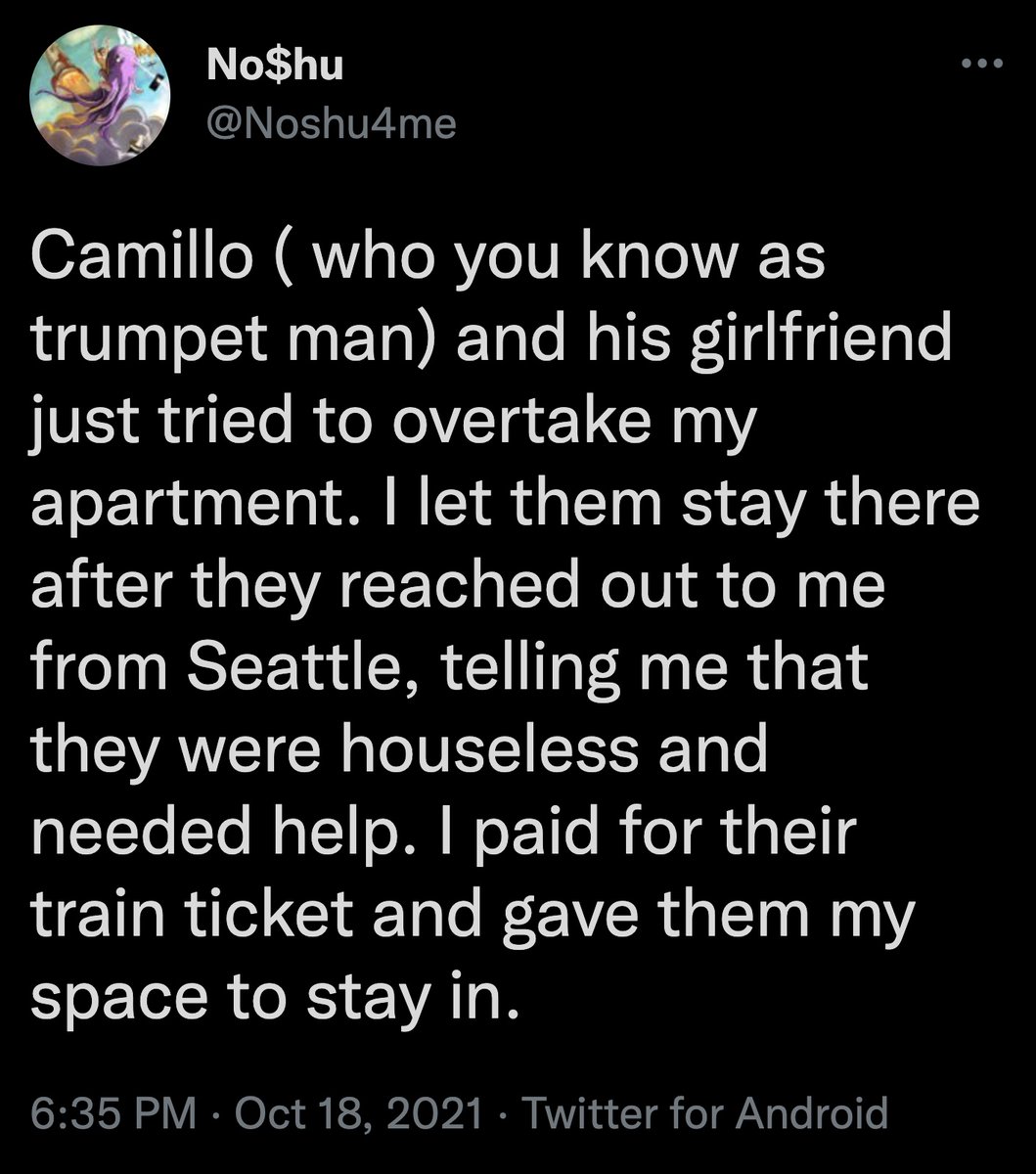 MrAndyNgo's tweet photo. An interesting story among Portland #antifa has been developing. 

Trespass, theft &amp; squatting are central to their extremist communist-anarchist ideology but serial riot arrestee Sean Lopez says one of the comrades he took into his home (Camillo Masagli) began squatting there. https://t.co/9wuXZh5HoO