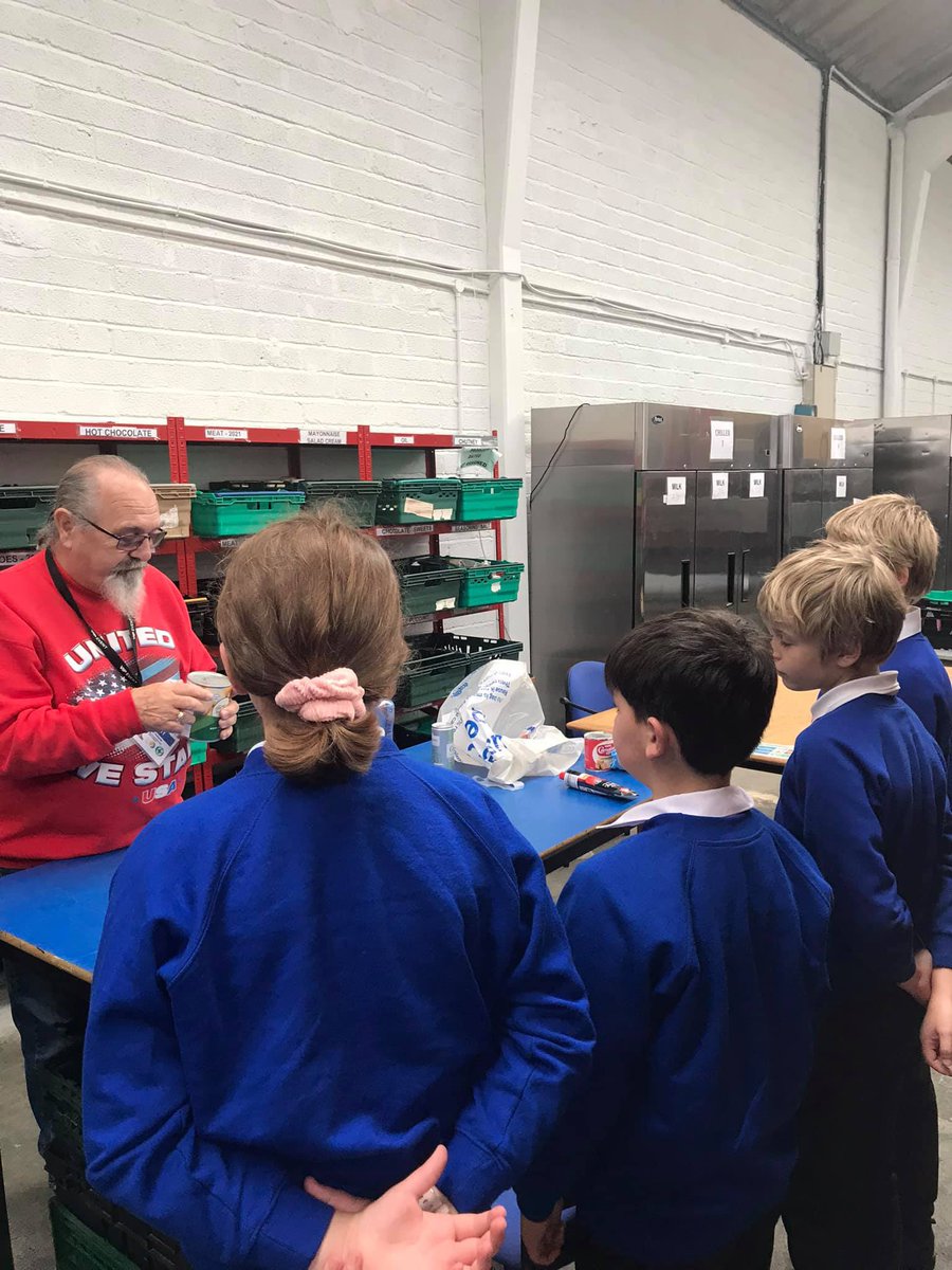 TroonSchool's tweet photo. Thank you for all your harvest donations🙏 We visited the CPR Food Bank to deliver our tins, packets &amp; jars. The kind manager Ray gave us a tour of the warehouse and explained how the food is picked and delivered to those in need. Thanks @CPRFoodBank for doing an amazing job😀 https://t.co/O4jYodFMpZ