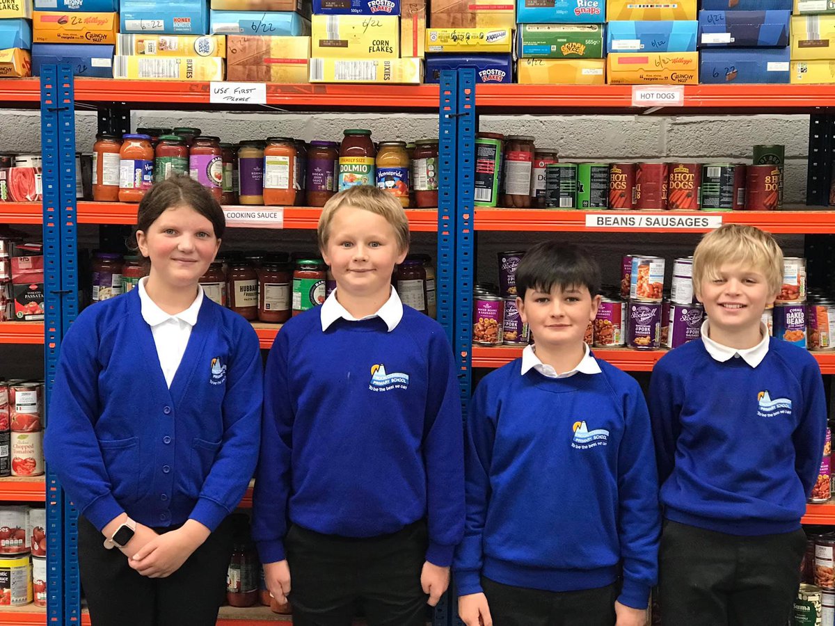 Thank you for all your harvest donations🙏 We visited the CPR Food Bank to deliver our tins, packets &amp; jars. The kind manager Ray gave us a tour of the warehouse and explained how the food is picked and delivered to those in need. Thanks <a href="/CPRFoodBank/">CPR FoodBank</a> for doing an amazing job😀