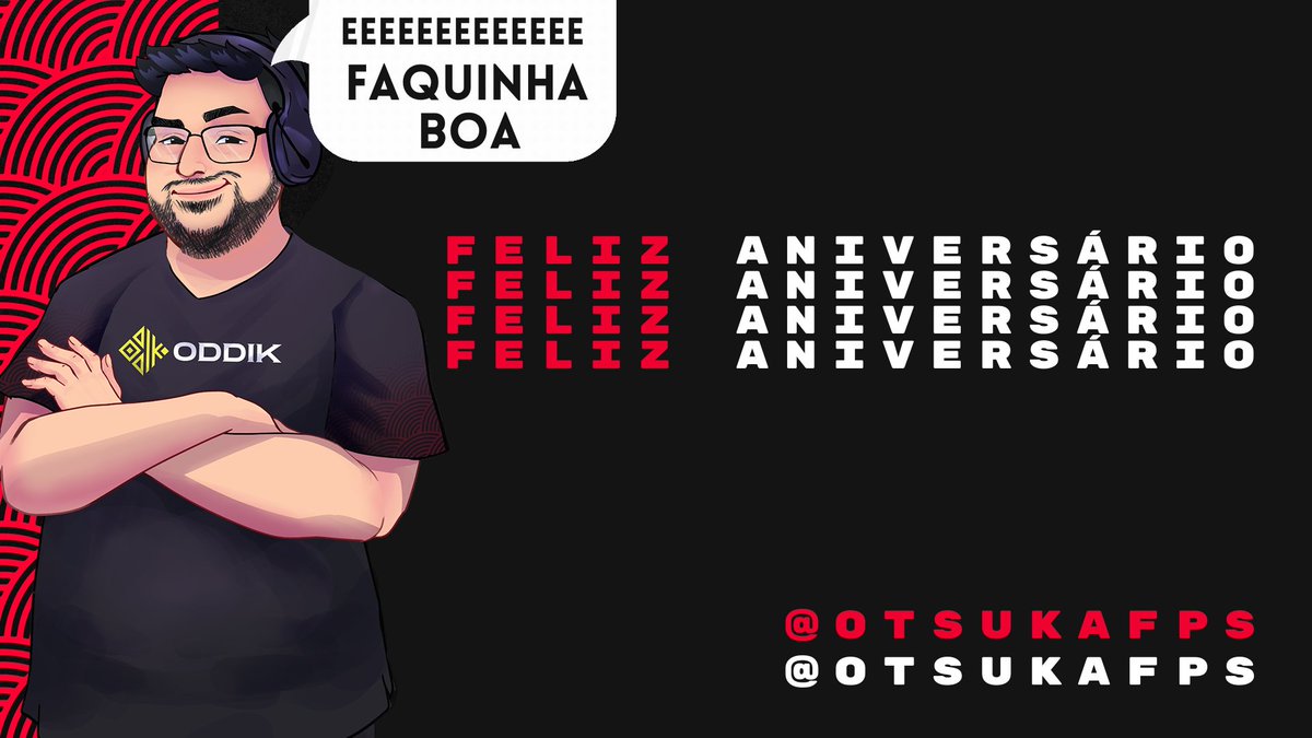 ODDIKgg's tweet photo. EEEEE FAQUINHA BOA!
Parabéns @otsukafps, tudo de melhor para você e que você continue tiltando #Radiantes por aí! 👊👊👊
Muitos anos de live e #ODDIK pra você. 🥰
Continue nos brindando com @ChapeuOtsuka todos os dias, se não for pedir muito! 😆 https://t.co/NEVHzWTmnk