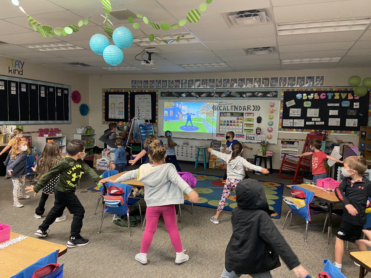 Some days you have to meet your kids where they are at and stop in the middle of the lesson and do some Halloween yoga. That’s what was needed today so that’s what we did and it might have been the most productive phonics lesson all year. #callowayschools <a href="/SouthwestLaker/">Southwest Calloway</a>
