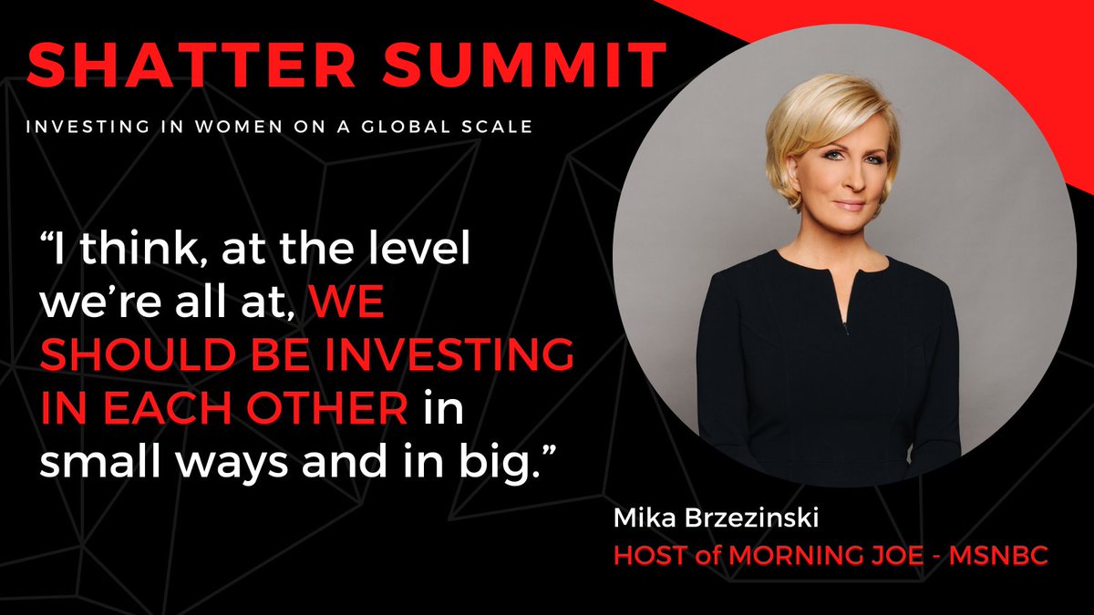 BeasleyMccusker's tweet photo. Yes, we need investments from allies. But we also need to consistently invest in each other, says Mika Brzenzinski (@morningmika). https://t.co/fbL8ZHrYZY