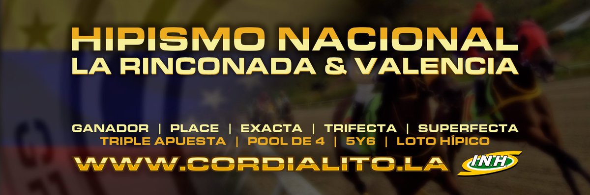 hipicosenlinea's tweet photo. Disfruta del #Hipismo Nacional #Valencia y #LaRinconada con el @GrupoCordialito #5y6 #Ganador #Place #Exacta #Trifecta #Superfecta #TripleApuesta #PoolDe4 #LotoHipico y mucho más! Visita su web 👉 https://t.co/Wdq4OlV84b https://t.co/hHcN0ksLbI