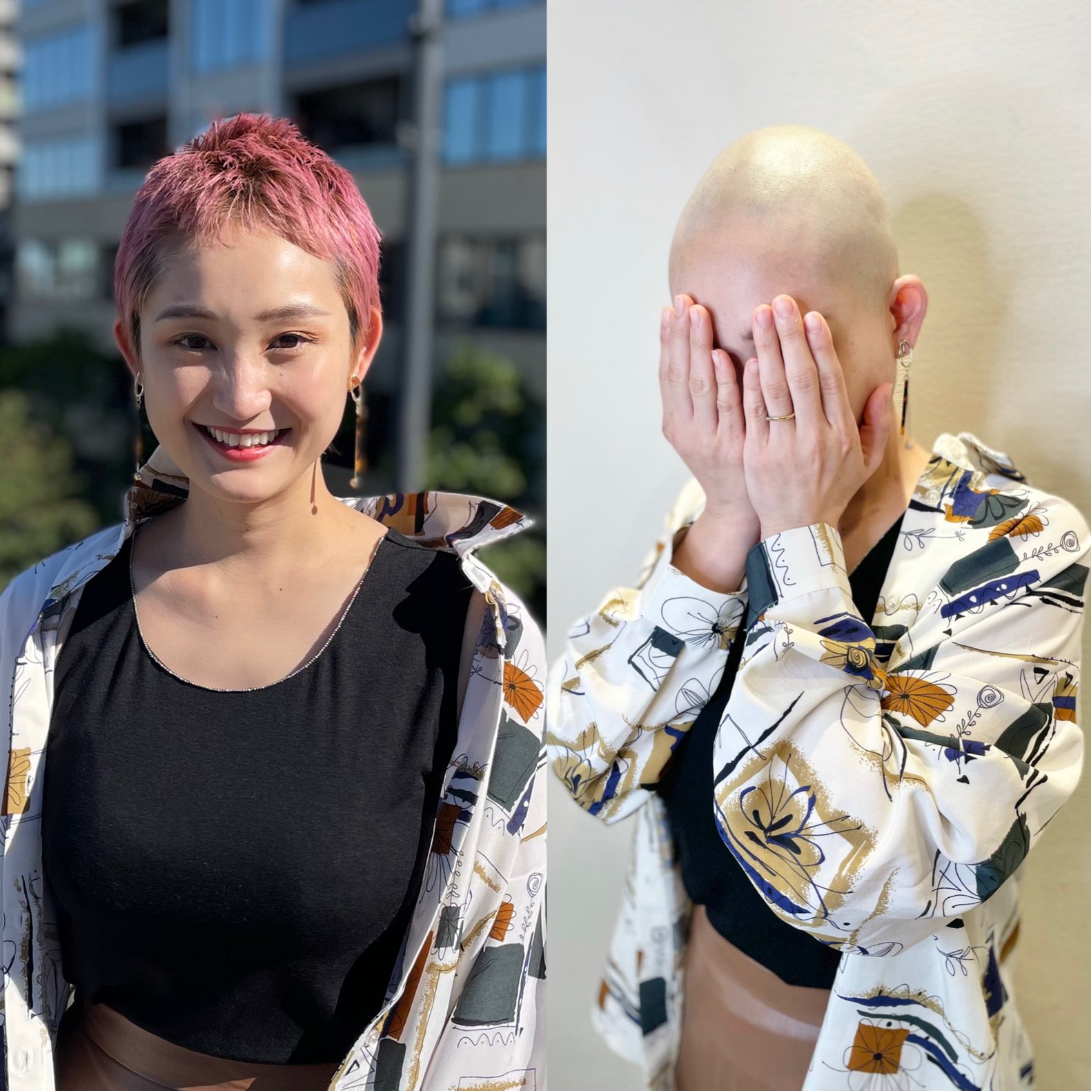 ばしし 撮影カットモデル様募集中 都内 カット代無料 モデル代お支払い ヘアドネーション対応 昨日の撮影 赤髪ベリーショートからのツルツルスキンヘッド 撮影モデル様募集中です カット代無料 モデル代お支払い ヘアドネーション 対応 坊主女子 女坊主