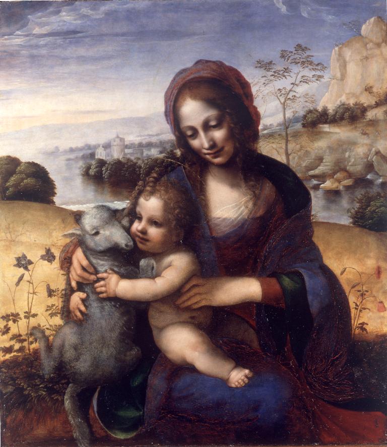 Boro_RR's tweet photo. Esta Madonna con niño y cordero, obra de un pintor leonardesco, atribuida en ocasiones a uno de los "Ferrando Spagnuolo" (Yañez o Llanos), era en origen una Madonna del Gatto como muestra la reflectogafía, de ahí esa extraña forma del cordero
https://t.co/ni98mj4bmr https://t.co/VdLYfUzFiz