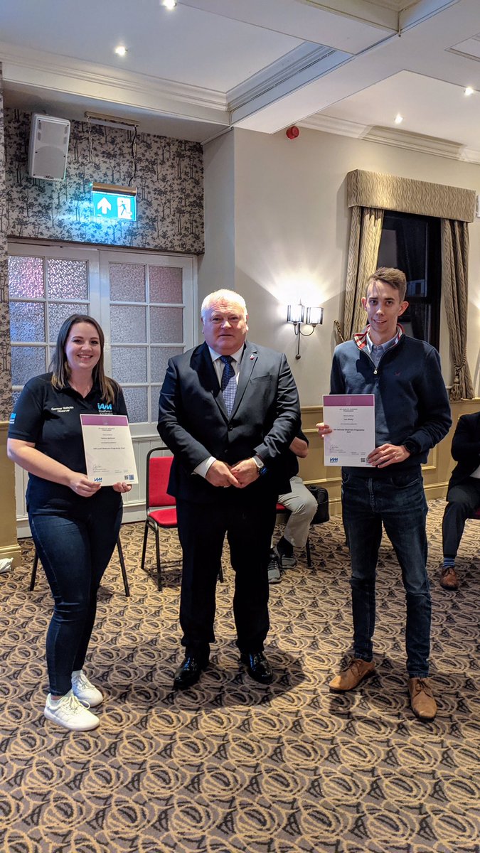 Richardesty's tweet photo. @tbhj99 Cheers for the follow Thomas. 

Great to see you tonight at @IAMLincolnshire’s AGM, and congratulations for being the only attendee who was presented with two @IAMRoadSmart certificates! 👍 https://t.co/pl9cSNjCiX