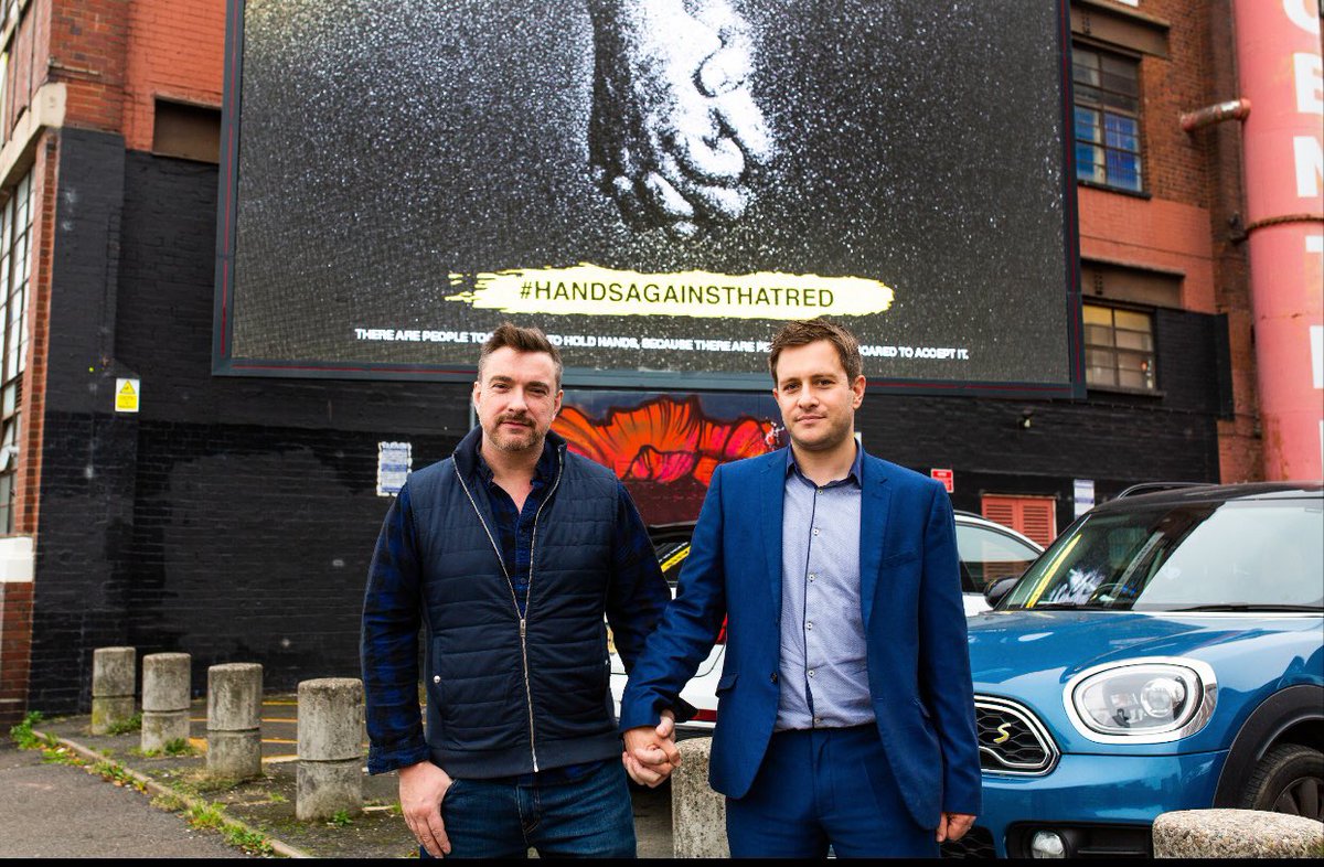 I’ve never posted a photo like this. But it’s really important I do. 

Last week someone was viciously attacked and hospitalised in Birmingham for holding hands. Homophobia has no place in Birmingham. 

#HandsAgainstHatred