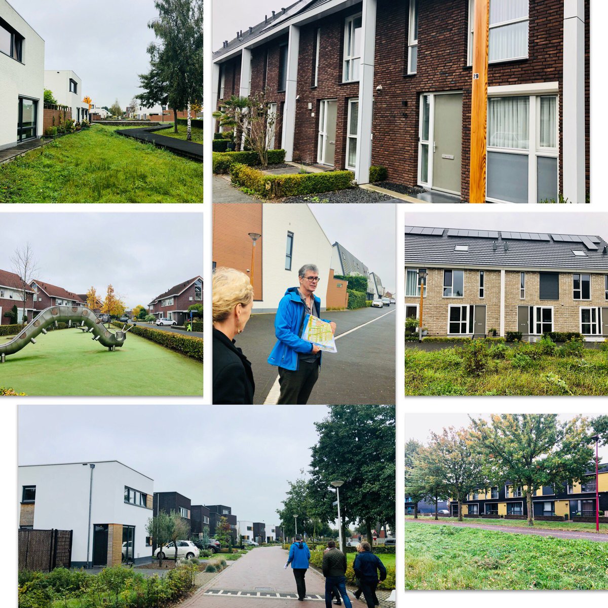 VDGbrok's tweet image. We zijn vorige week ter inspiratie naar Almere geweest om te kijken naar nieuwbouwwijken. Maar we kijken natuurlijk ook in eigen gemeente. Met B&amp;amp;W, ambtenaren en adviseurs met de bus naar oa. Bergoss, Horzak en Piekenhoef. Met @m_hagreis als gids 👍