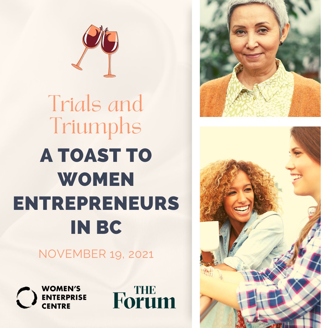 We have a number of women entrepreneurs who are inspirational leaders, role models and mentors contributing to their communities representing BC in the global marketplace. Join us Nov 19, as we celebrate them! eventbrite.ca/e/trials-and-t…