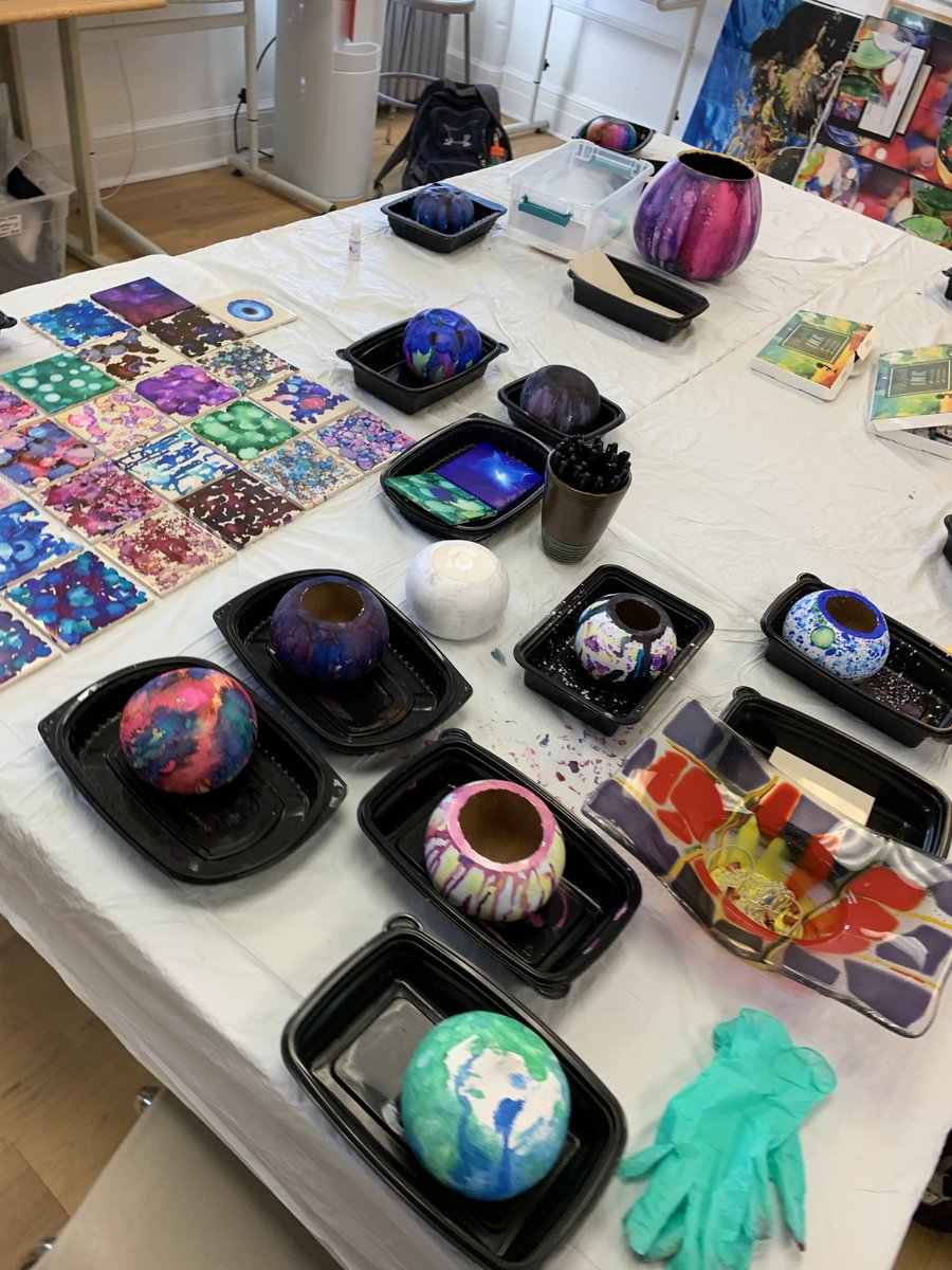ArchmereAcademy's tweet photo. Look for these gorgeous ink tiles and gourd bowls in the Manor this weekend at our Open House!

The National Art Honor Society advisory group has been busy... we can't wait for you to see their talent! 🎨 💚 🍁

#Archmere #Artists #Scholars #Best4Years #TheyDoItAll #Auks https://t.co/wuz7KHZTaq