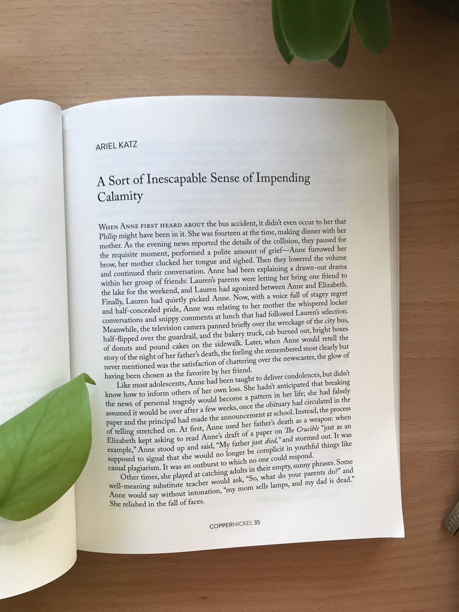 katzwords's tweet photo. i have a story in @coppernickel! it’s about grief &amp; its aftermath, &amp; the struggle to capture fragmenting experiences in language. i drafted it 4 yrs ago between shifts at the cafe where I worked, in what feels somewhat like a different life. so happy this one has found a home ❤️ https://t.co/ZkzqdHP4Gk