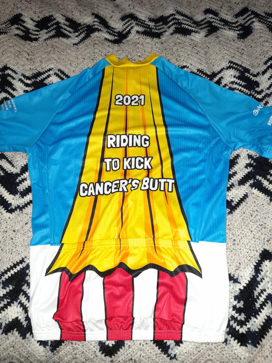 karlene1968's tweet image. I will be smashing my #GCCOZ km&apos;s again this month.
So proud to have raised enough $ this year for a Hero Jersey. Designed by one of the amazing kids I&apos;m riding for.