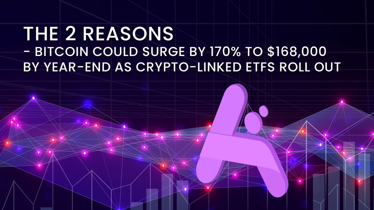 AnolaLimited's tweet photo. The 2 reasons bitcoin could surge by 170% to $168,000 by year-end as crypto-linked ETFs roll out
https://t.co/x94P5w3jHa https://t.co/MAUoVg9eRS