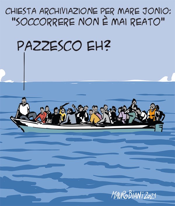 “Chiesta #archiviazione per #MareJonio.” 

“#Soccorrere Non è Mai reato” 

“Pazzesco eh?” 

Immenso, infinito Mauro, grazie! 🤗👏👏👏 

#Biani ! ❤️ 

@RescueMed 

#Migranti 
#Persone 

@maurobiani oggi su @repubblica