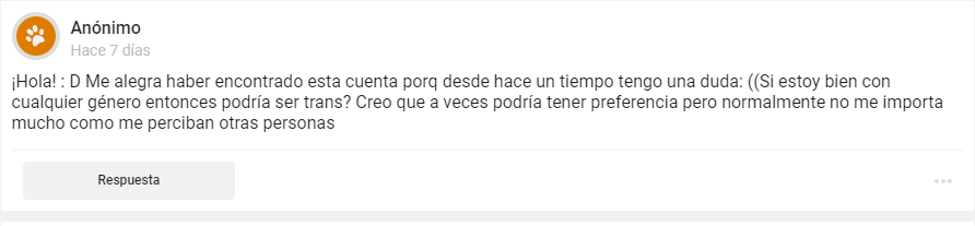 iconforttrans's tweet photo. si eres trans o no es algo que no te puedo decir, solo vos podes darte cuenta de si lo sos o no, pero segun cuentas creo que podrías ser genero fluido/genderfluid.
y si, si puedes, ya que ser trans es no identificarse(totalmente) con el genero que se te fue asignado al nacer, + https://t.co/i2MiXvhlpK